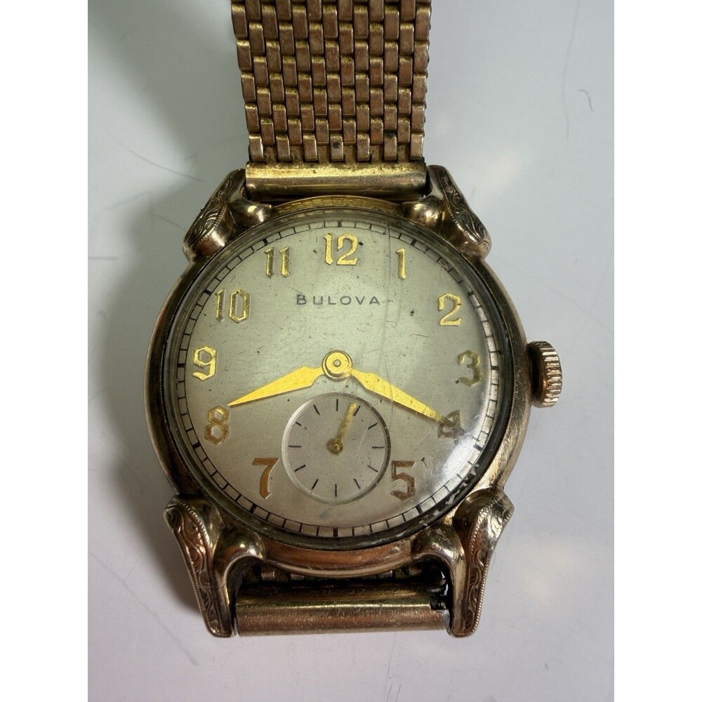 1949 Bulova Windsor A9 Art Deco Small Seconds Mechanical Watch